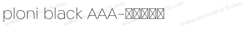 ploni black AAA字体转换